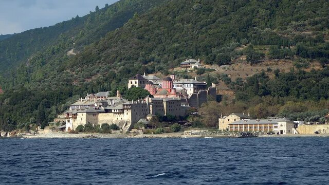 Xenophontos Monastery on Mount Athos in Greece