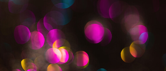 Shiny bokeh circles blur background glitter overlay element