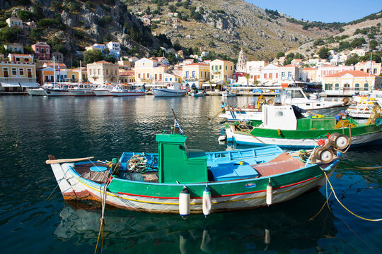 Fishing boat, Gialos Harbor, Symi (Simi) Island