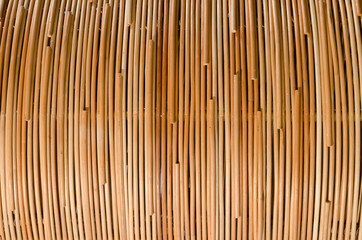 nature background of brown handicraft weave texture rattan surfac