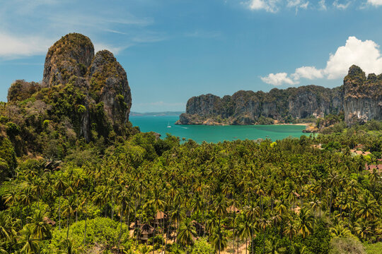 Railay Peninsula with West Rai Leh Beach, Krabi