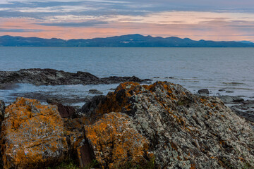 Sunrise across the St Lawrence river 
