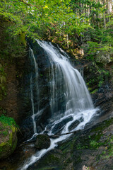 Naklejka premium Fuller falls, waterfalls along the Fundy Trail in St martin's