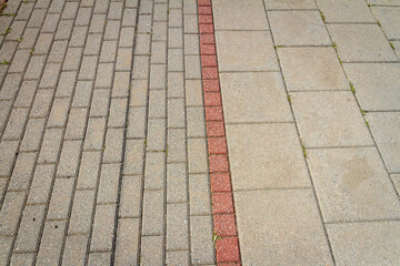 Concrete paving texture