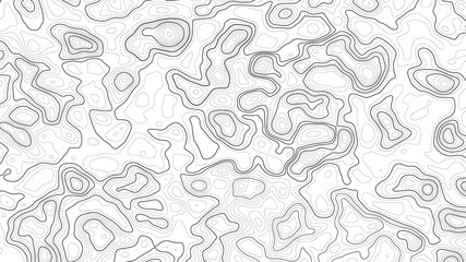 Topographic map background. Geographic line map with elevation assignments. Contour background geographic grid. Vector illustration.