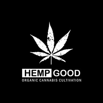 Vintage retro cbd cannabis marijuana hemp leaf farm cultivation logo design