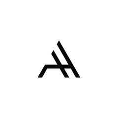 ah latter vector logo abstrack