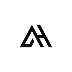 ah latter vector logo abstrack