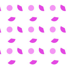 Pattern with figures of different colors on a light background.