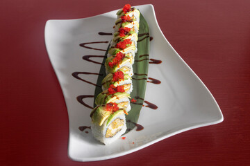 Asian food in restaurant