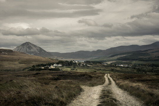 G&oacute;ra Errigal na bezdrożu, Irlandia