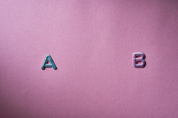 alphabet a and b - from point a to b or plan a or b