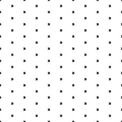 Fototapeta na wymiar Square seamless background pattern from geometric shapes. The pattern is evenly filled with small black discussion symbols. Vector illustration on white background