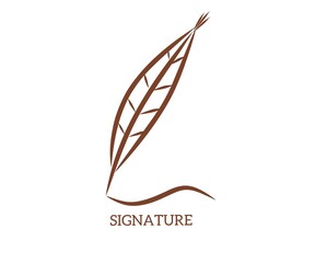 Signature logo in vintage style.
