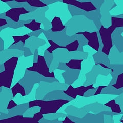Seamless geometric pattern of spots. Abstract camo. Print on fabric and textiles. Vector illustration