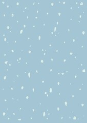 Beautiful Abstract Grunge Decorative Light Blue Cyan Painted Stucco Wall Texture. Handmade Rough Winter Christmas Paper Wide Background With Copy Space