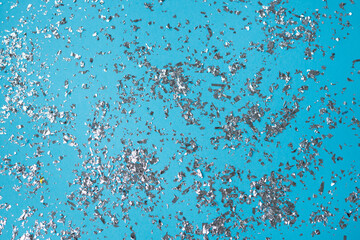 confetti and snowflakes