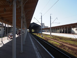 Obraz premium train on the station