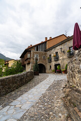 Potes village in Cantabria, Spain.