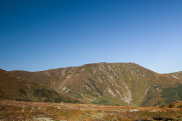 morning sun over the mountains
