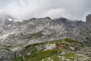 Fototapeta na wymiar Fuentede in Picos de Europa mountain, Cantabria, Spain.