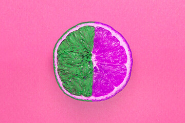 A photograph taken of an orange, part of my 6 piece Pop-Fruits photo series. Pop-Fruit 5