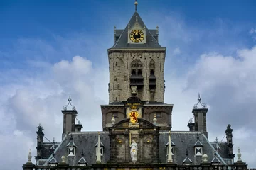 Foto auf Acrylglas Detail town hall Delft, Zuid-Holland province, The Netherlands © Holland-PhotostockNL