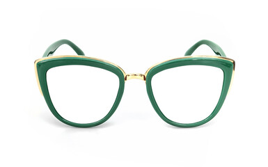 Fototapeta premium Glasses isolated on white background for applying on a portrait