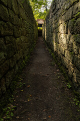 passage in the former baroque hunting range Rieseneck in Thuringia