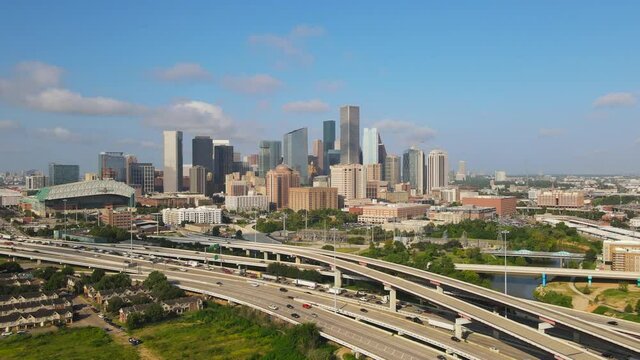 Pulling away from overlapping highways in Houston