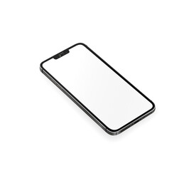 New phone of 2021. Vector template mock up.