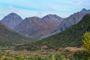 Horizontal Alaska mountain landscape