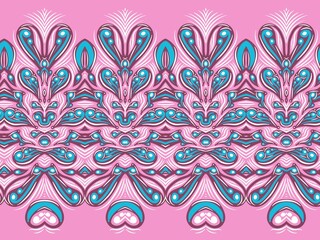 pattern with ornaments elements. Digital art illustration