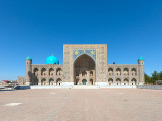 Fototapeta na wymiar Registan, the heart of the ancient city of Samarkand, Uzbekistan