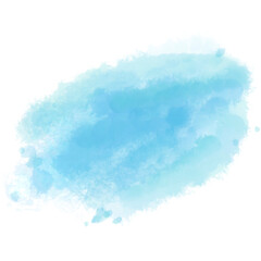 watercolor blot abstract blue background. illustration.