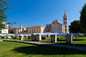 Fototapeta na wymiar Kirche Sveti Donat in Zadar, Kroatien