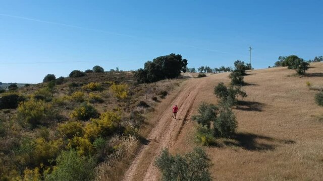 steep climb with positive slope during outdoor race