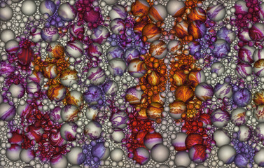 background image with 3d color spheres, illustration design