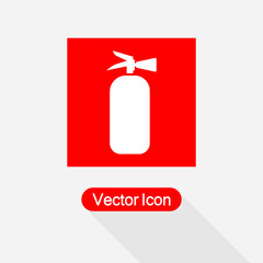 Fire Extinguisher Sign Vector Illustration Eps10
