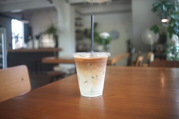 Iced Coffee Latte Recipe at cofee shop - 456993139