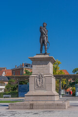 Fototapeta premium Colmar, France - 09 06 2021: General Rapp monument by Bartholdi