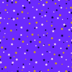 small stars on a purple background