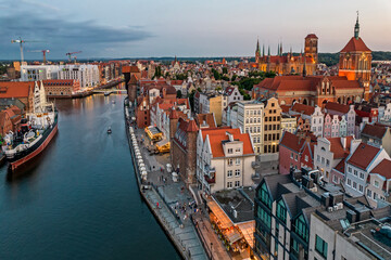 Old town of Gdańsk, Poland.	