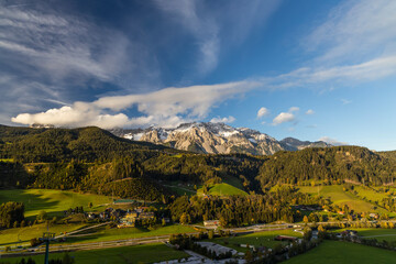 Fototapeta na wymiar Autumn Dachstein massif, Styria, Austria