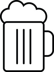 Beer Icon in trendy flat style isolated on grey background. Beer glass symbol for your web site design, logo, app, UI. Vector design.
