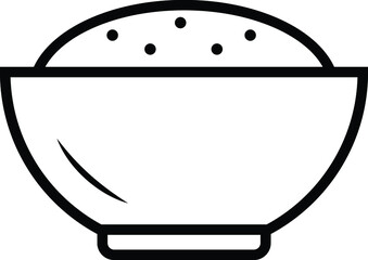 Rice icon, vector illustration. Flat design style. vector rice icon illustration isolated on White background, rice icon Eps10.