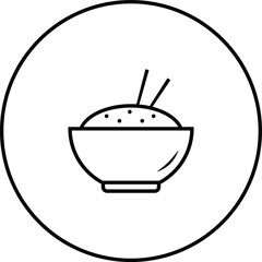 Rice icon, vector illustration. Flat design style. vector rice icon illustration isolated on White background, rice icon Eps10.