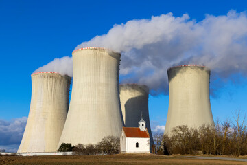 Nuclear power station Dukovany, Vysocina region, Czech republic