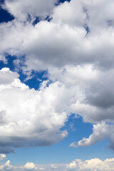 Naklejka na ściany i meble blue sky with clouds as background