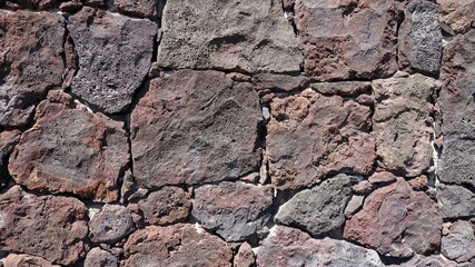 Old gray stone wall as a texture